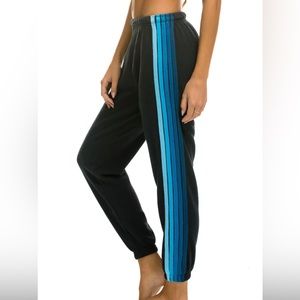 Aviator Nation 5 Stripe Sweatpants - navy // blue